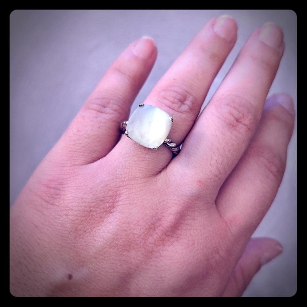 Authentic Pandora Mother of Pearl Ring
